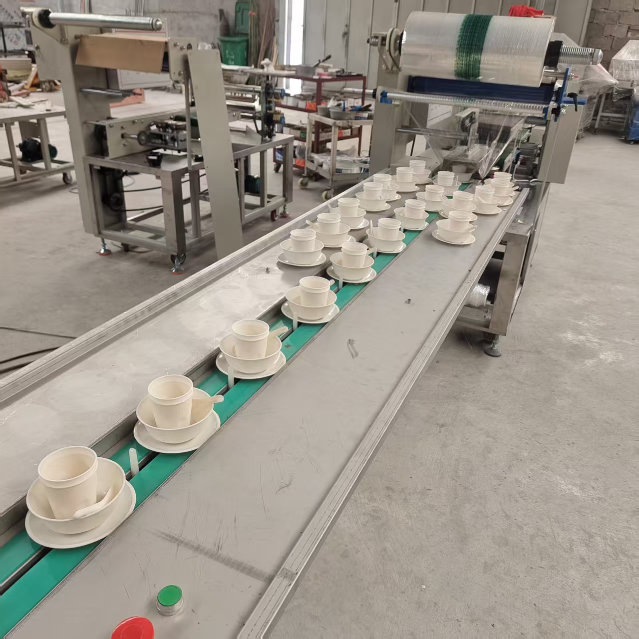 餐具包装生产线进料输送